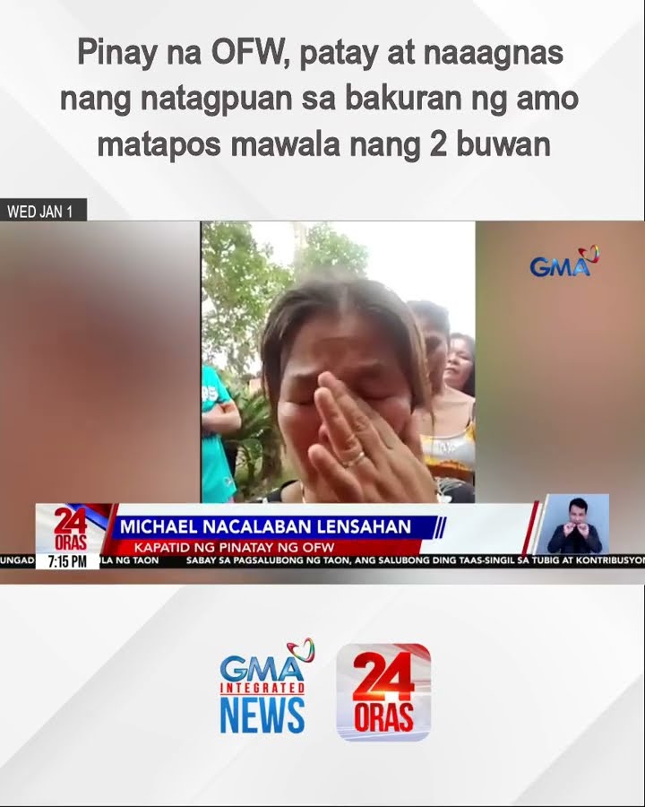Pinay na OFW, patay at naaagnas nang natagpuan sa bakuran ng amo matapos mawala nang... | 24 Oras