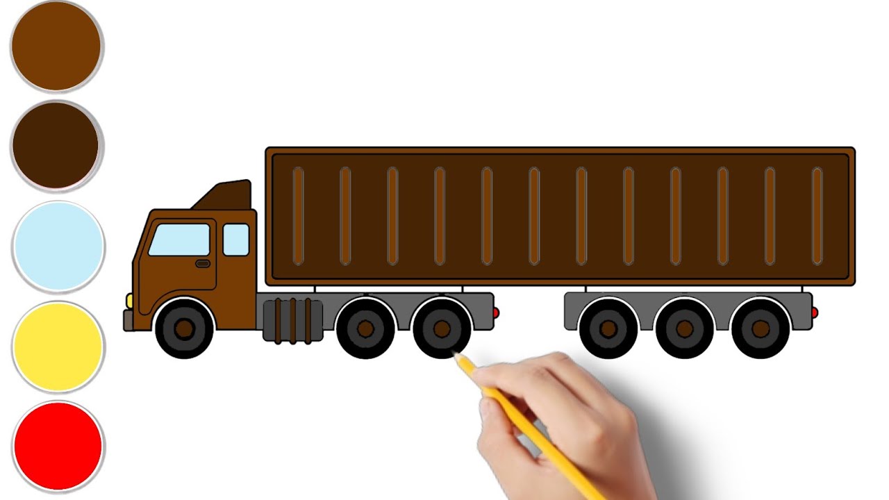 HOW TO DRAW AN ARCHED TRUCK STEP BY STEP - FOR BEGINNERS 