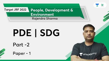 PDE | SDG PART - 2 | PDE | NTA UGC NET Target JRF 2022 | Rajendra Kumar Sharma