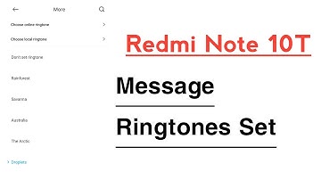 Redmi Note 10T Message Ringtones Change | Message Ringtone Kaise Change Kare Redmi Note 10T Me