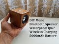 DIY Mono Bluetooth Speaker Waterproof ip67, Wireless  Charging, 5000mAh Battery and many Bass