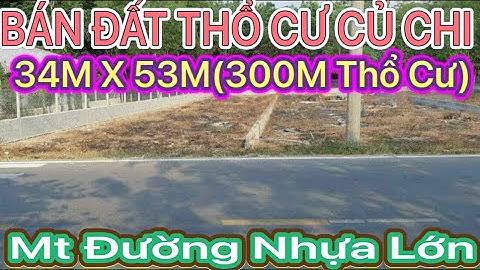 Bán đất thổ cư 34m x 53m Mt đường Trung Lập Củ Chi-Tphcm
