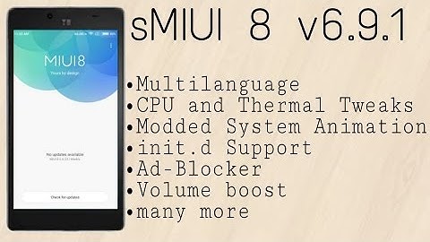 sMIUI 8 v6.9.1 by Rohan on Yu Yuphoria