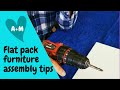 Flat pack furniture assembly tips