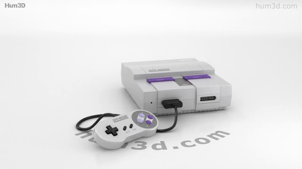 Nintendo SNES 3D model by 3DModels.org