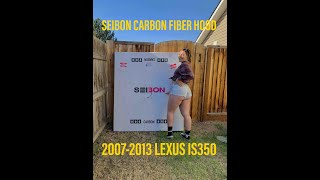 INSTALLING A SEIBON CARBON FIBER HOOD ON A 2006-2013 LEXUS IS350 & LEXUS IS250 Lexus Is350 Carbon Fiber Hood
