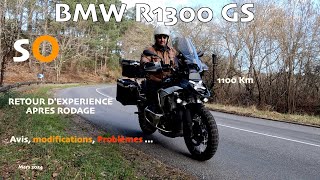 S O - BMW R1300 GS - Avis après Rodage-1100 km - Mars 2024