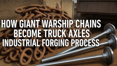 How Giant Warship Chains Become Truck Axles | Industrial Forging Process @GearHands