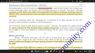 MCM101 Introduction to Mass Communication Short Lesson 20 | MCM101 Midterm & Finalterm Short Lecture