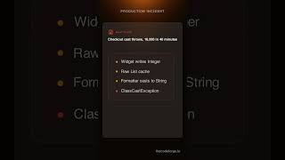 Java Exceptions: Raw Cache List Threw 18k Cast Errors in 40 Minutes #Shorts