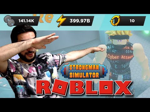 ეს უნდა ნახო! | 🔩 140K Power 🔩 | ⚡ 400K მილიარდი Enegry ⚡ | +10 Rebirth Strongman Simulator Roblox