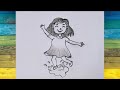 New year drawing 2026 easy ||pencil art girl💃 step by step 👯💃