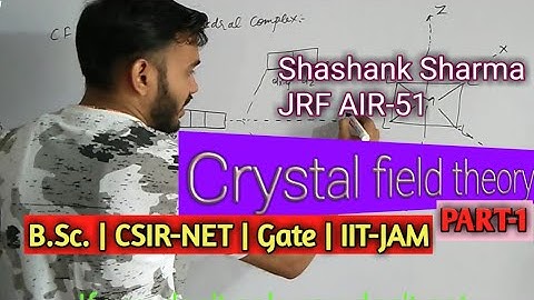 Crystal field theory part-1| NCERT|B.Sc.| CSIR-NET|GATE|IIT-JAM