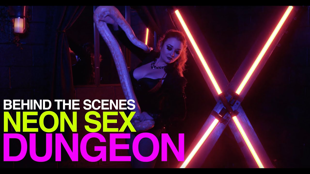 Filming at a Neon Sex Dungeon