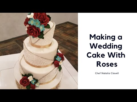 making-a-beautiful-wedding-cake-with-roses