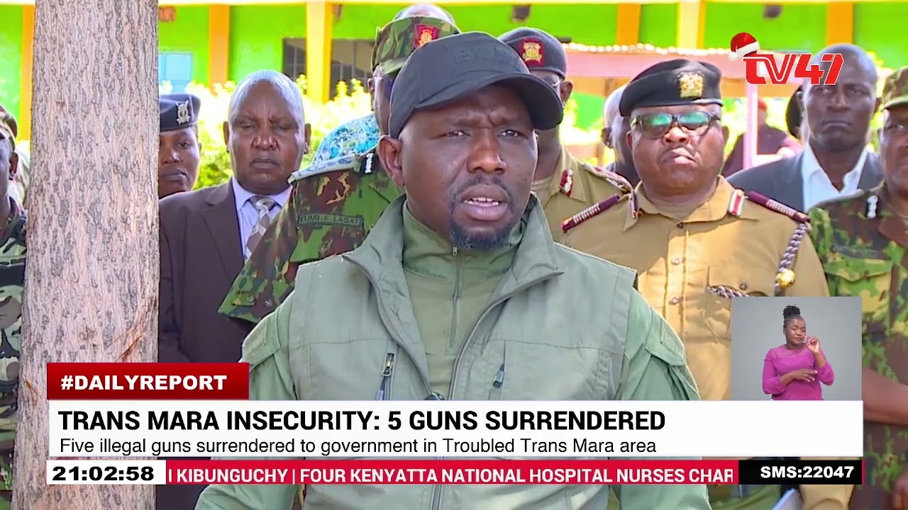 Five illegal guns surrendered to government in Troubled Trans Mara area