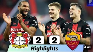 BAYER LEVERKUSEN VS AS ROMA HILIGH || EUROPA SEMIFINAL || 2-2 || AGREGAT 4-2. ||