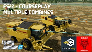 FS22 - Courseplay Beta - Multiple Combines