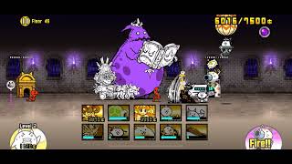 Battle cats - Heavenly/Golden tower Floor 46 with low level units