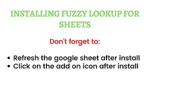 How to enable Fuzzy Lookup for google sheets