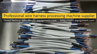 Multi core flat Cable cutting Stripping and soldering machine