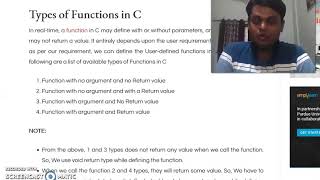 Functions in C Language. Part 4 (for Beginners in Marathi)