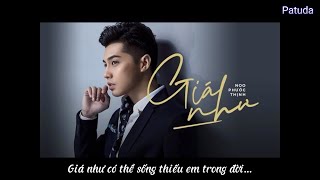 Beat Karaoke | Giá Như | (Hạ tone -1 cung: G#m)