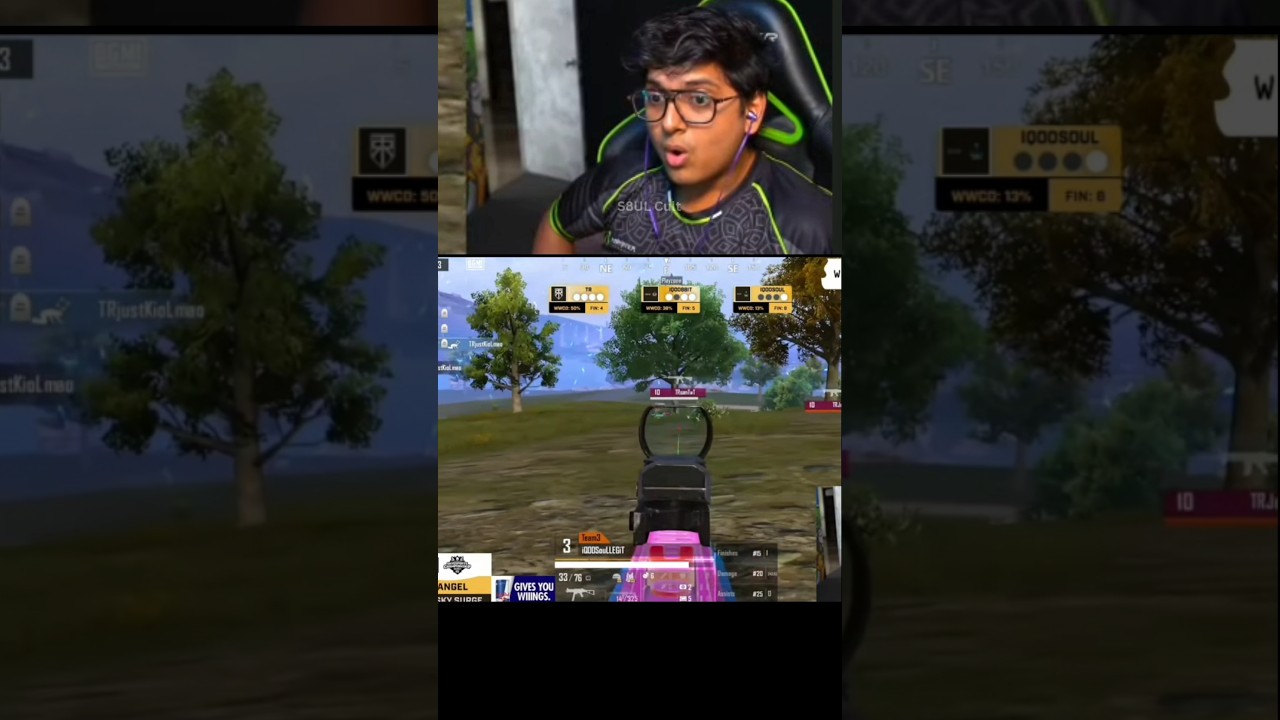 Mortal Reaction On SouL Legit 1v8 in last Circle🤯 