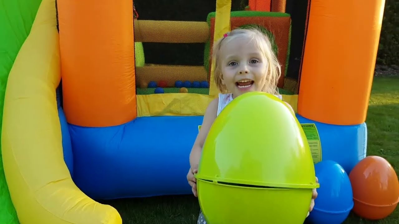 Alisa lhunts colored eggs with surprises and dolls | Kids songs