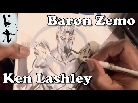 Ken Lashley drawing Baron Zemo