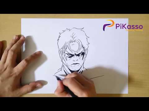 How To Draw Nightwing Step By Step 