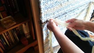 Twining a rag rug video 3