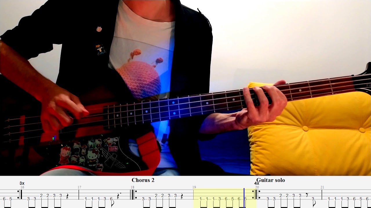 Talk To Me – Nirvana – Bass cover with tabs (4k)