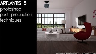 Artlantis 5: Photoshop post production techniques after rendering