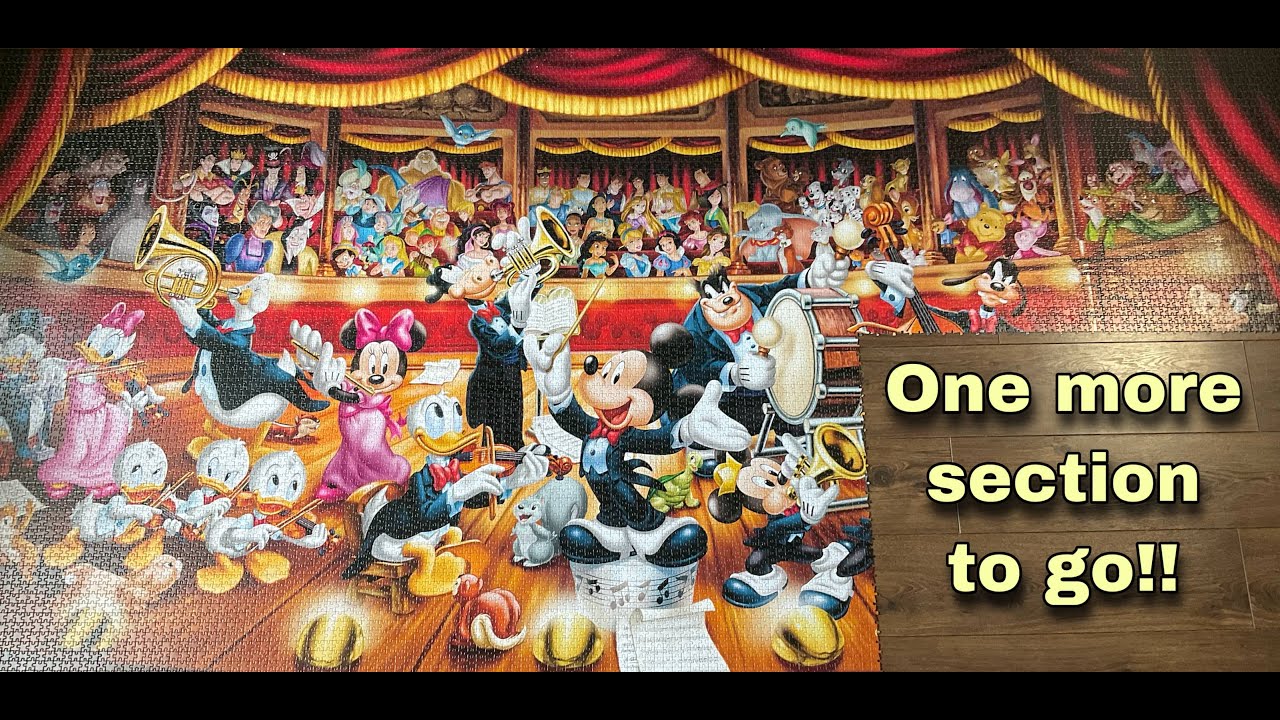 Almost Done! The 13,200 PIECE Disney Orchestra Part 4 YouTube