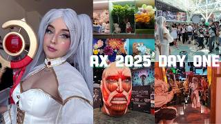 first day of anime expo | frieren cosplay, buying my first calico critter and exhibit hall exploring