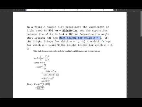 Ch27 01 Young's Double Slit Experiment