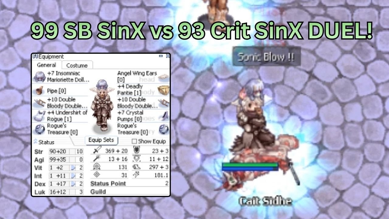 [Arcadia Online] Sonic Blow vs Crit Assassin Cross DUEL! Ragnarok Online 
