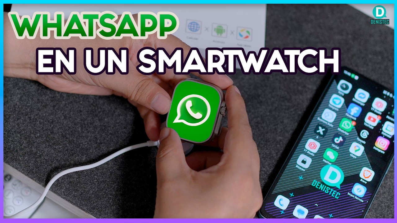 Cómo tener WhatsApp en un reloj con Android | DW100 Pro ✅
