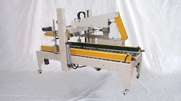 automatic boxes sealing MC different sizes cartons sealer test demo Máquina de sellado cartón