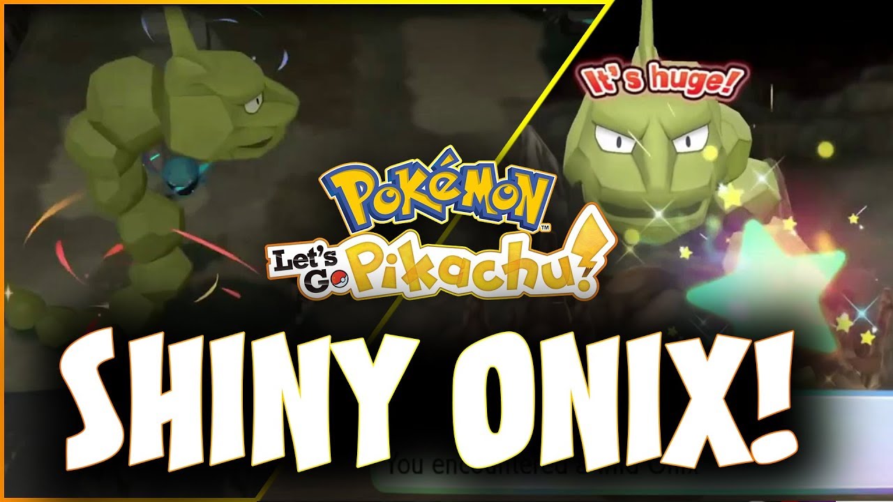 SHINY ONIX IN POKEMON LETS GO! STREAM HIGHLIGHT!