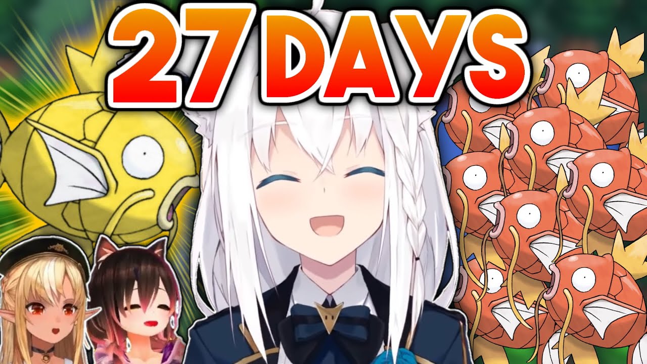 Fubuki's Magikarp Fishing Antics! (Full highlights)【Hololive / ENG SUB】