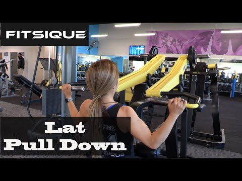 BACK EXERCISE: Lat Pulldowns - Technogym Unilateral Plate Loaded Machine