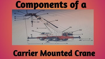 Components of a carrier mounted Crane| EHS STUDY POINT BY SK|