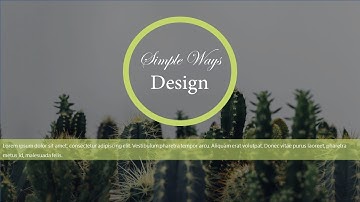 Como fazer um slide minimalista para capa no PPT/ HTM a minimalist slide to cover presentations