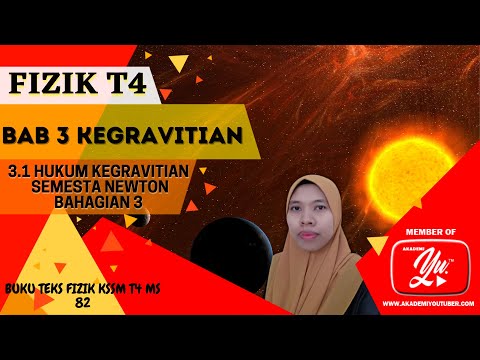 Fizik Tingkatan 4 KSSM | Bab 3 | 3.1 Hukum Kegravitian Semesta Newton | Bahagian 3