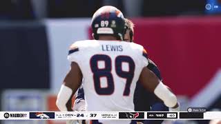 Texans (3-4) vs Broncos (3-4-1)