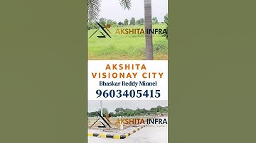 Akshita Infra ongoing projects in Maheshwaram  | Golden Breeze 4 & 5 | Visionary City | E-CTY #HMDA