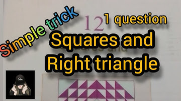 Squares and right triangles SIMPLE TRICK.class 7 part 2.#studymotivation #study #studytips