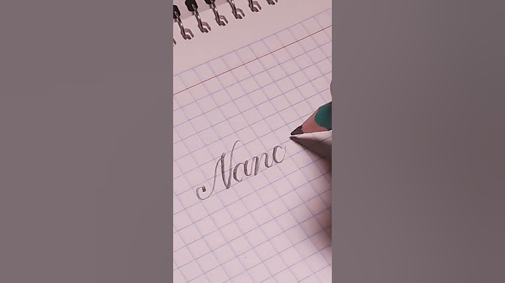 Nancy -  Aprende Caligrafia #nancy #caligrafia #lettering